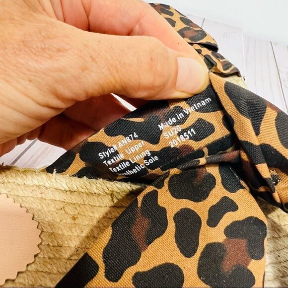 J. Crew Cheetah Animal Print Slip on Espadrille Sandals - Picture 5 of 7